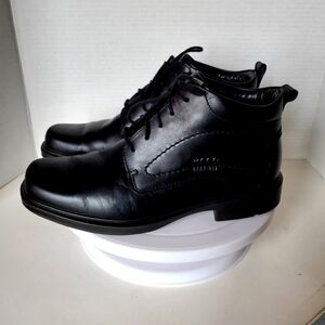 Ecco Men's Black Goretex Leather Chukka Boots Size 41 Or 7/7.5